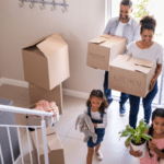 Family Moving Into New Home