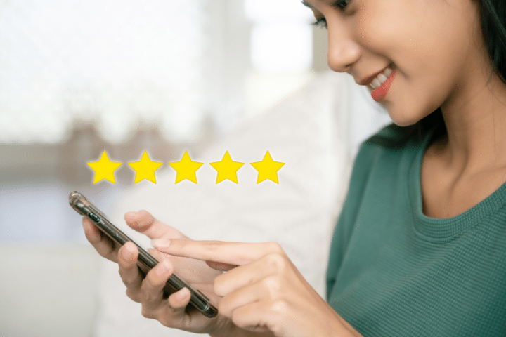 Customer 5 star reviews